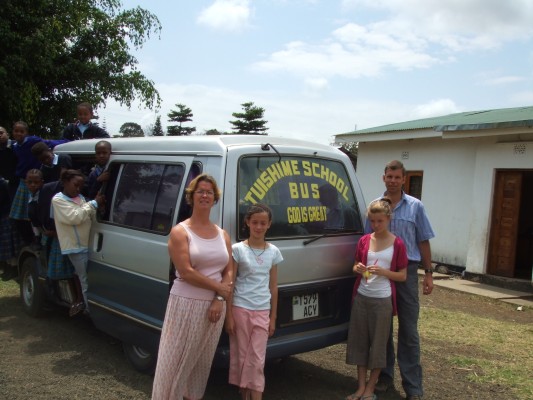 School bus  donated by HFT supporters